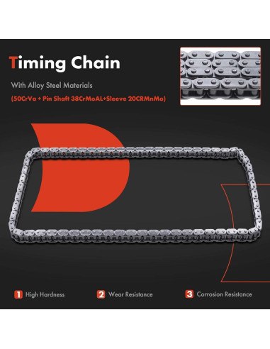 Kit de Cadena de Tiempo A-Premium 8PCS para Toyota y Scion