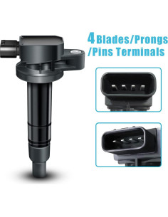 Juego de 4 Bobinas de Encendido y Bujías Iridio MAS 2