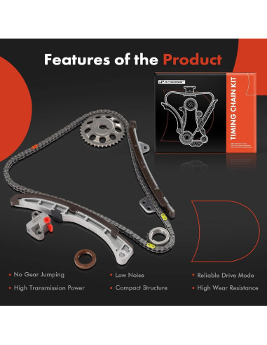Kit de cadena de distribución A-Premium para Toyota y Scion