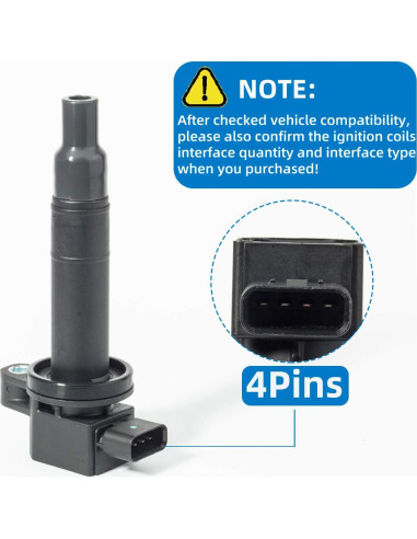 Bobina de encendido con bujía KSU para Toyota Yaris 1.3L 1.5L 2004-2018