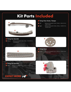 Kit de cadena de distribución A-Premium 5 piezas Toyota 2