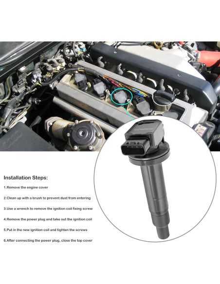 Juego de 4 Bobinas de Encendido y Bujías LCWRGS 1.5L Toyota