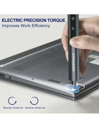 Destornillador Eléctrico Mini HiPOWMAX 49-en-1 con LED