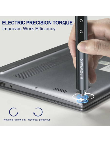 Destornillador Eléctrico Mini HiPOWMAX 49-en-1 con LED