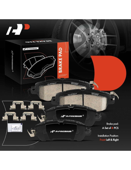 Juego de Pastillas de Freno Cerámicas A-Premium para Toyota Yaris 2019-2020