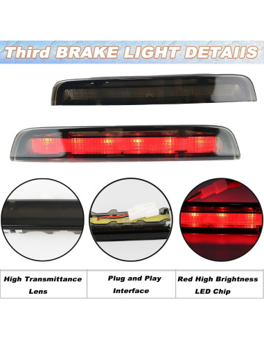 Luz de freno LED alta KEEGTBOX para Toyota Yaris 2012-2020