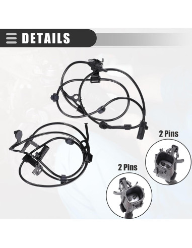 Sensor ABS Motoforti para Toyota Yaris 2011-2018 - 2 Piezas