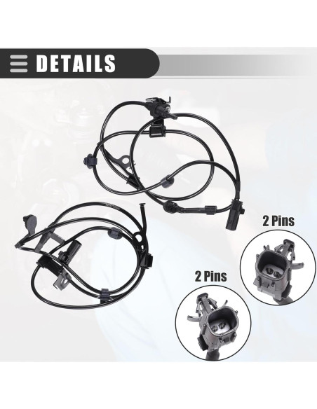 Sensor ABS Motoforti para Toyota Yaris 2011-2018 - 2 Piezas