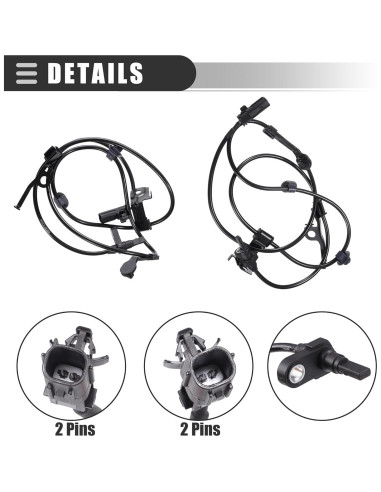 Sensor ABS Motoforti para Toyota Yaris 2011-2018 - 2 Piezas