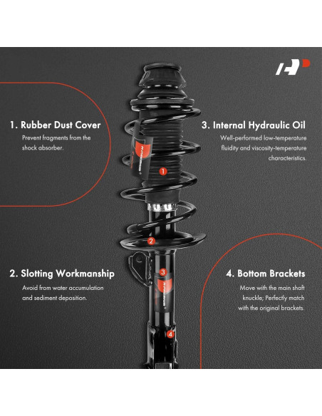 Amortiguador y Resorte Coil A-Premium Toyota Yaris 2006-2011