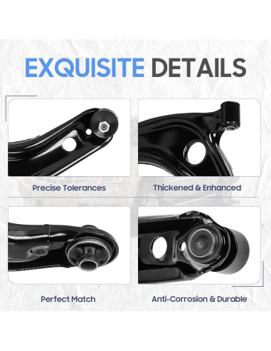 Brazos de Control Inferior Delantero ILONPA BUCT0145S para Toyota