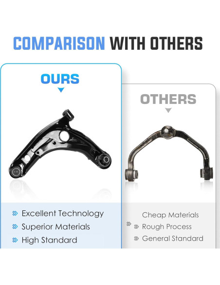 Brazos de Control Inferior Delantero ILONPA BUCT0145S para Toyota