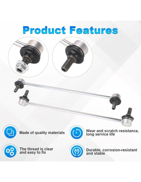 Enlaces de barra estabilizadora delantera VANJING 2PCS