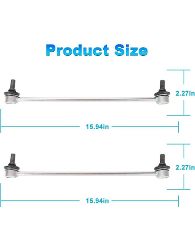 Enlaces de barra estabilizadora delantera VANJING 2PCS