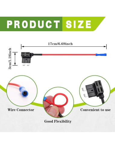 Adaptador de Fusible HAOBO 5Pack 12V Mini Micro2 Automotriz