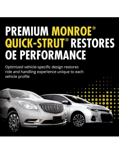 Amortiguador y Resorte Monroe Quick-Strut 172991R Toyota Corolla 2014-2019