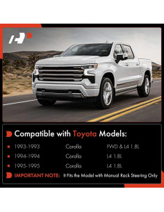 Conjunto A-Premium 8 Piezas Brazo Control Toyota Corolla 93-95 2