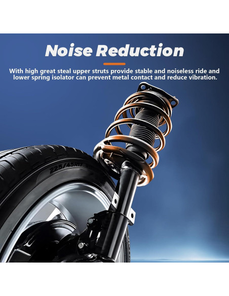 4 Amortiguadores Frontales + Barra Estabilizadora KUIPERAUTO Toyota Corolla 2009-2013