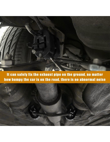 Soporte de Goma para Escape de Coche Ohleats 2 PCS 12mm