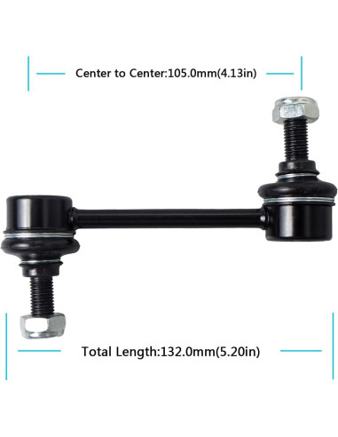 2 Piezas Enlace Estabilizador Trasero AUQDD K9545 para Toyota