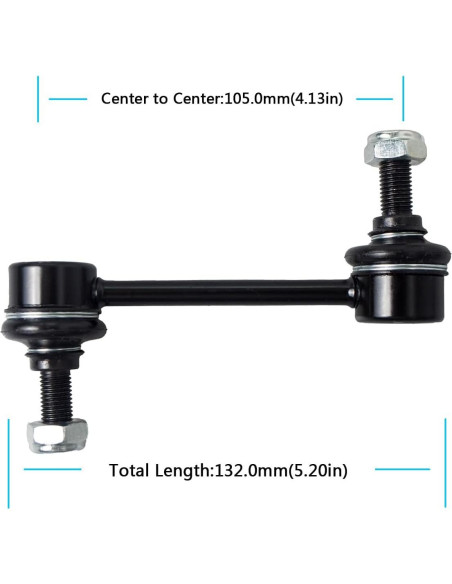 2 Piezas Enlace Estabilizador Trasero AUQDD K9545 para Toyota