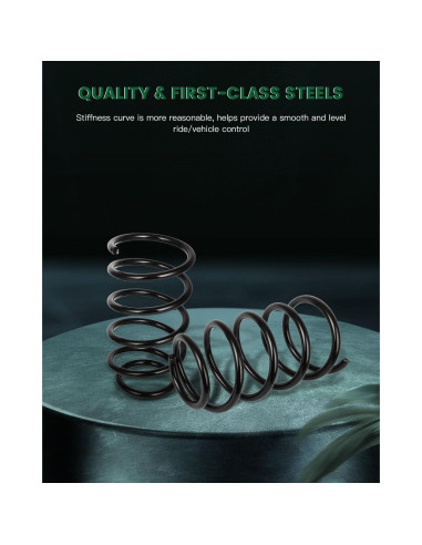 Juego de Resortes de Suspensión Delantera SCITOO 2Pcs para Toyota y Pontiac