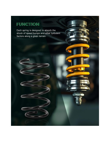 Juego de Resortes de Suspensión Delantera SCITOO 2Pcs para Toyota y Pontiac