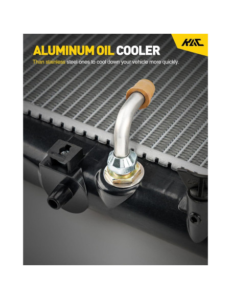 Radiador de Aluminio KAC para Yaris 2007-2018 2.62 kg