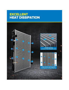 Radiador PHILTOP para Yaris 2007-2018 y xD 2008-2014 2