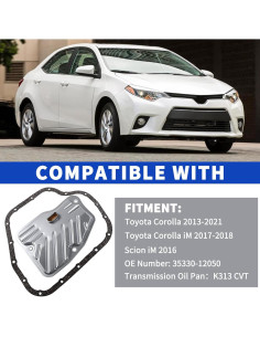 Kit de Filtro y Junta de Transmisión Toyota Corolla 2013-2021 2