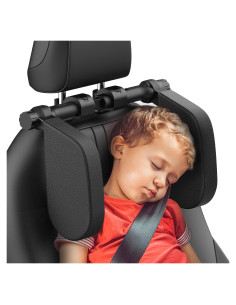 Almohada Ajustable Yoocaa para Reposacabezas de Coche - Negro
