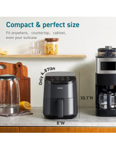 Freidora de Aire COSORI 2.1 Qt Verde, 4 Funciones, Apta Lavavajillas 2