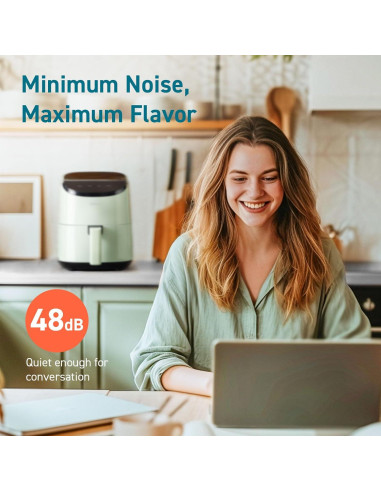 Freidora de Aire COSORI 2.1 Qt Verde, 4 Funciones, Apta Lavavajillas