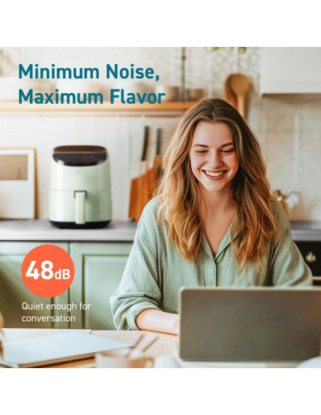 Freidora de Aire COSORI 2.1 Qt Verde, 4 Funciones, Apta Lavavajillas