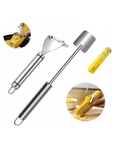 Juego de Pelador y Desgranador de Maíz BCMON - Acero Inoxidable