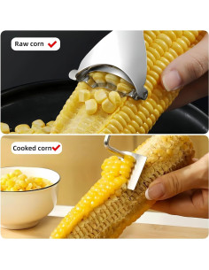 Juego de Pelador y Desgranador de Maíz BCMON - Acero Inoxidable 2