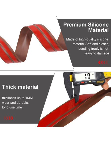 Tira de Sello de Silicona Benory 6.1m para Puertas y Ventanas Tira de Sello de Silicona Benory 6.1m para Puertas y Ventanas