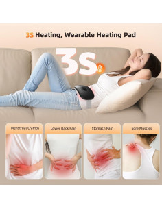 Almohadilla Calentadora Inalámbrica COSYGLOW 20x9cm 6 Niveles 2