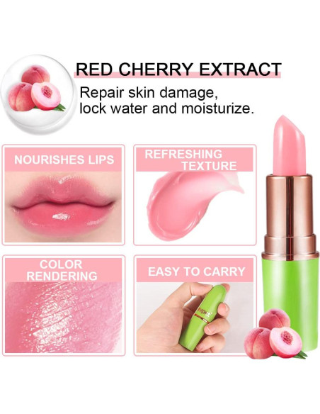 Barra de Labios que Cambia de Color BINGBRUSH Aloe Vera 2 Pcs