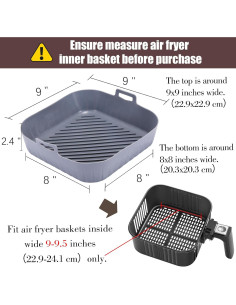 Forros de Silicona Cuadrados Golden Associate 9" Grado Alimenticio 2