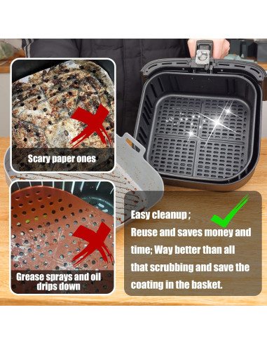 Forros de Silicona Cuadrados Golden Associate 9" Grado Alimenticio