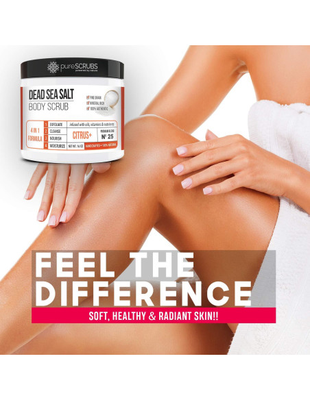 Exfoliante Corporal de Sal del Mar Muerto pureSCRUBS 453g