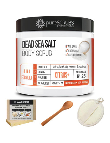 Exfoliante Corporal de Sal del Mar Muerto pureSCRUBS 453g