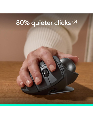 Logitech MX Ergo S Ratón Trackball Inalámbrico Ergonómico