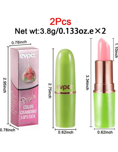 Barra de Labios que Cambia de Color BINGBRUSH Aloe Vera 2 Pcs
