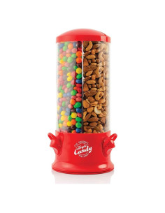 Dispensador de Caramelos Jobar, Triple, Rojo, 600 ml