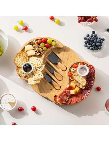 Tablero de Charcutería ZMARKRAFT Doble Capa 30.48 cm Beige