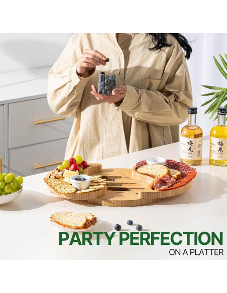 Tablero de Charcutería ZMARKRAFT Doble Capa 30.48 cm Beige