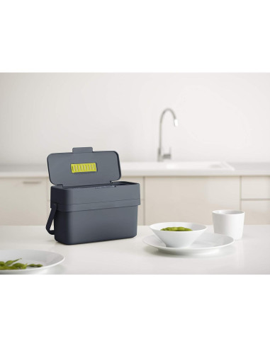 Caddy de Residuos Alimentarios Joseph Joseph 4L Montable Grafito