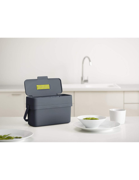 Caddy de Residuos Alimentarios Joseph Joseph 4L Montable Grafito